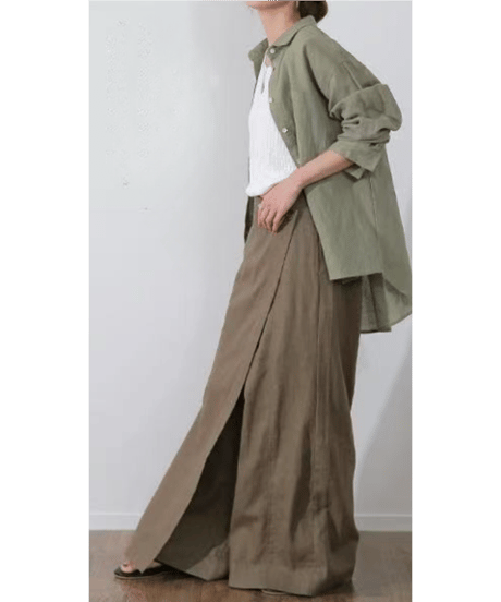 wrap wide pants / 4color　hm2948