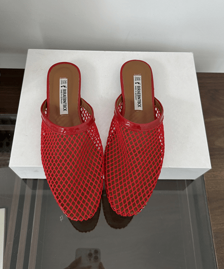 fishnet design flat sandal / 3color　hm2244