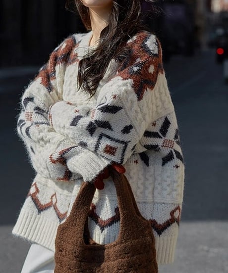 nordic loose sweater　hm1725