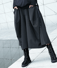 striped balloon skirt　hm2728