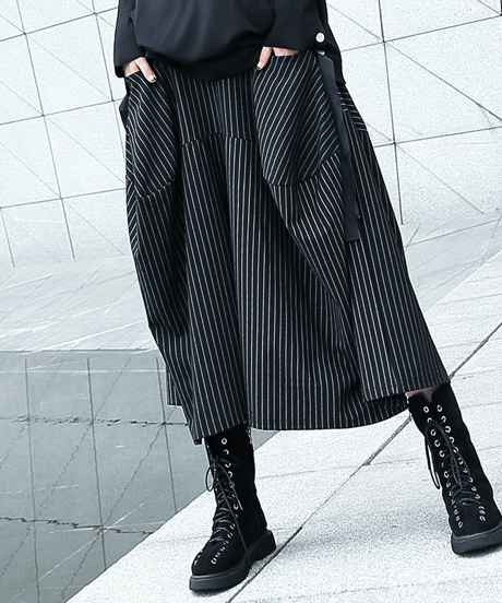 striped balloon skirt　hm2728
