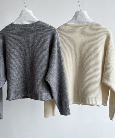 design knit top set / 2color　hm1824