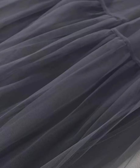 sheer tulle skirt / 4color　hm2115