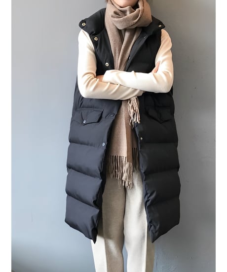 long down vest / 3color　hm1877