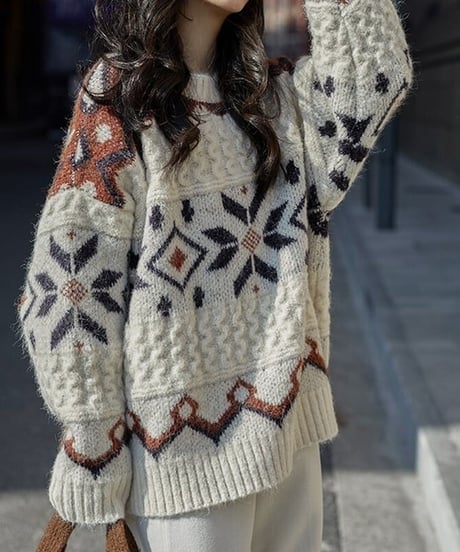 nordic loose sweater　hm1725