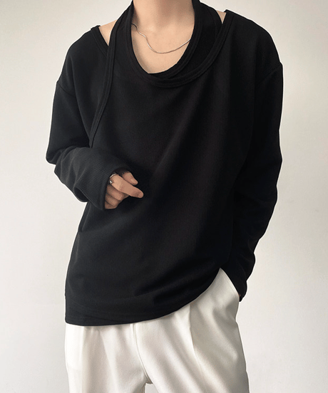 tank layered top / 2color　hm1735