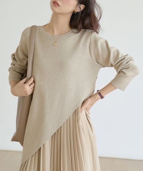 pleated docking dress / 2color　hm1674