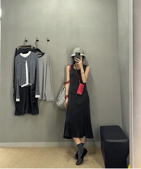 tulip hem dress / 2color　hm2390