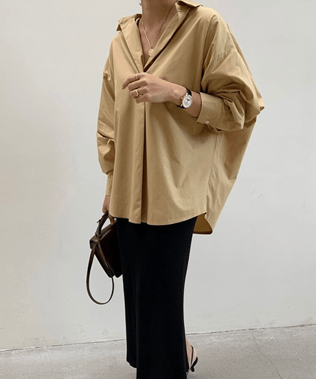 oversize shirt tunic / 3color　hm2825