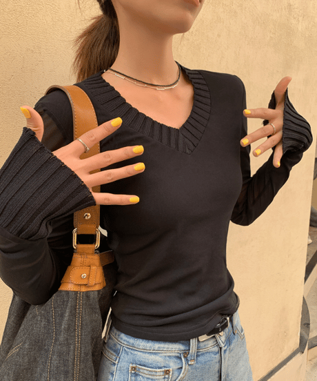 splicing mesh shirt / 2color　hm1244