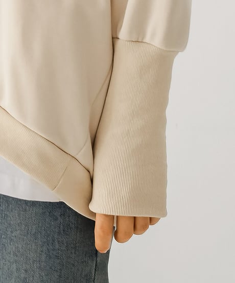 layered hem pullover / 8color　hm2635