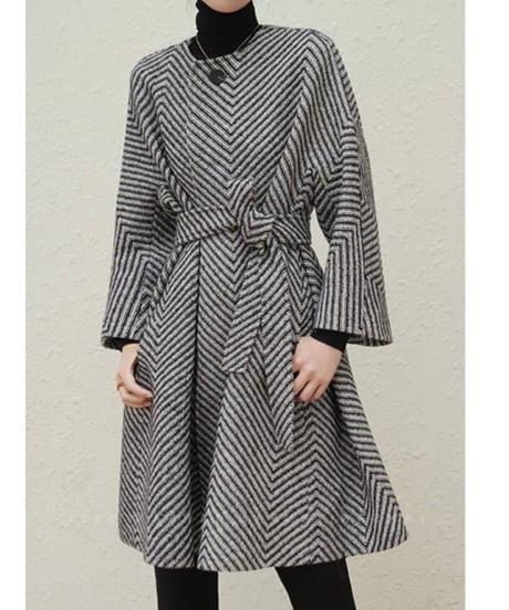 big herringbone coat　hm1805