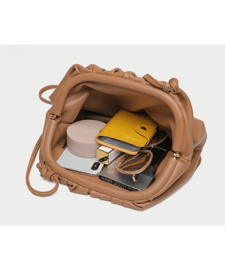 gathered clutch bag / 7color　hm2831