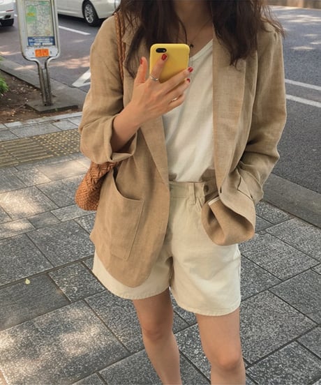 linen loose jacket　hm2925