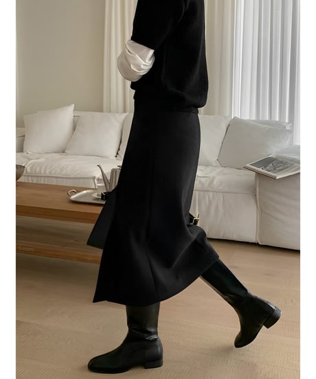 slit middle skirt　hm1973