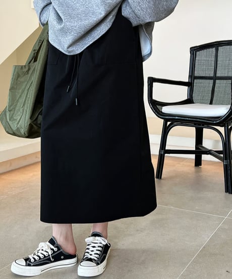 utility midi skirt / 3color　hm2068