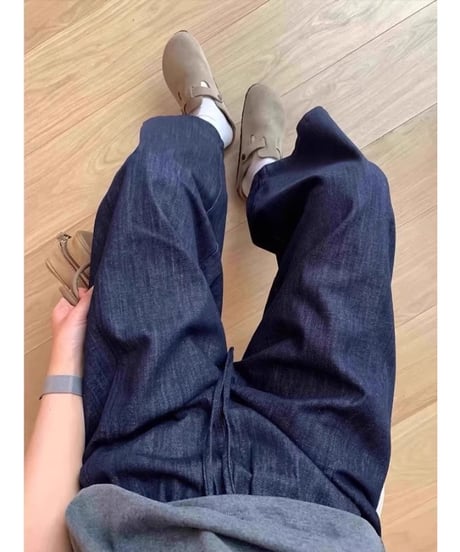 denim wide pants　hm2890