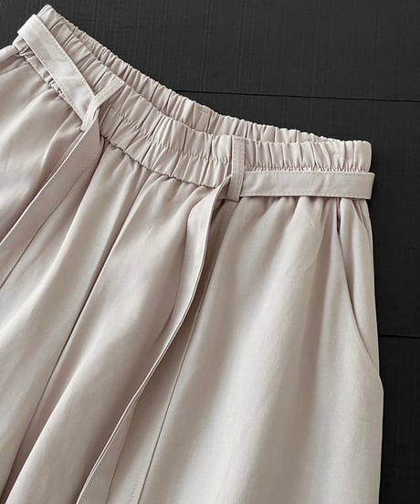 front ribbon pants  / 4color　hm2558