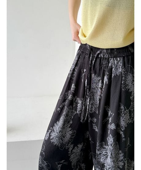 soft botanical pants / 2color　hm2223