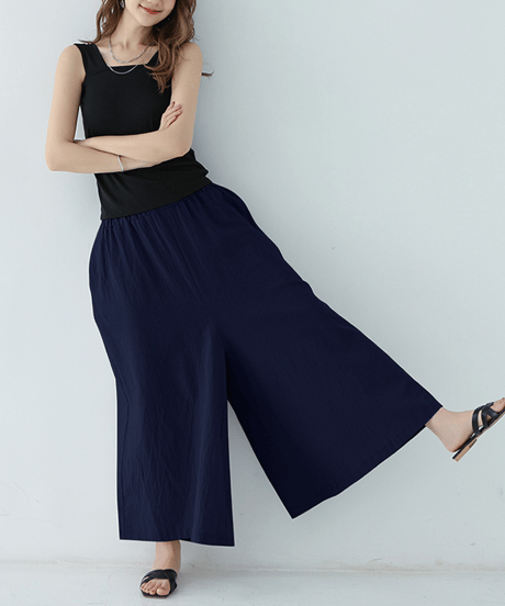 linen wide pants / 12color　hm2936
