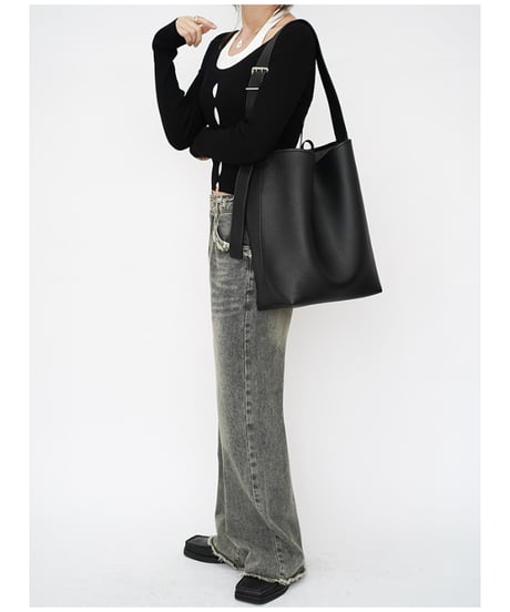 minimal bucket bag / 2color　hm2724