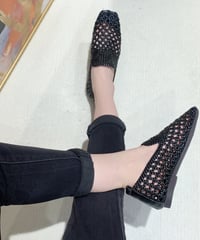 woven slide mules / 3color　hm2367