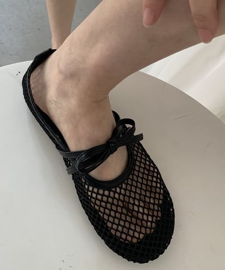 mesh ballerina shoes / 3color　hm2256