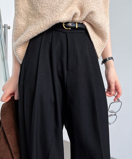relaxed wide pants / 3color　hm2069