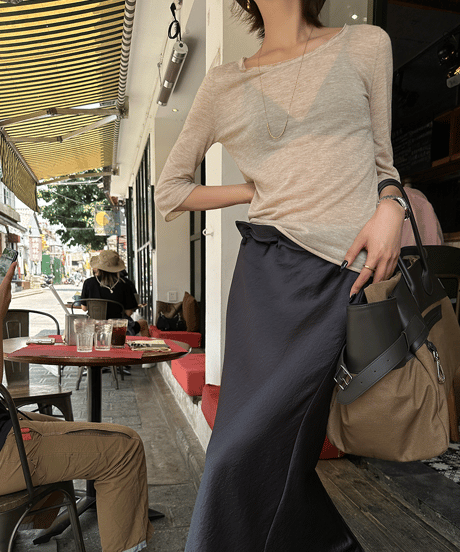 cotton sheer cut & sew / 2color　hm1382