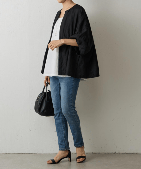 drawstring loose jacket / 2color　hm2985