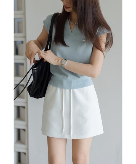 collar knit top / 3color　hm2886