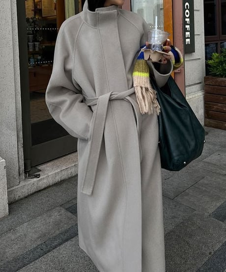 【wool100%】wool long coat / 2color　hm1785