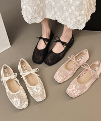 lace flat shoes / 3color　hm2858