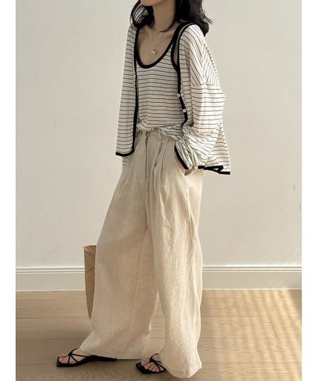 relax wide pants　hm2316