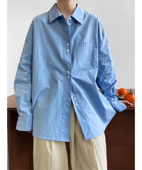double button shirt / 2color　hm2053
