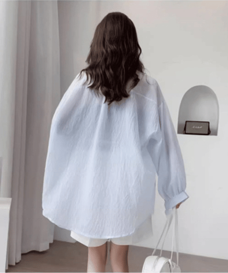 striped sheer shirt / 3color　hm2889