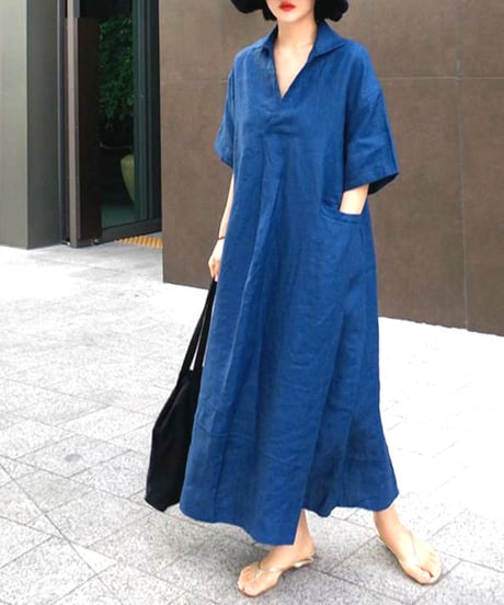 linen skipper op / 4color　hm1483