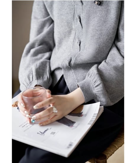 puff sleeve knit / 3color　hm2551
