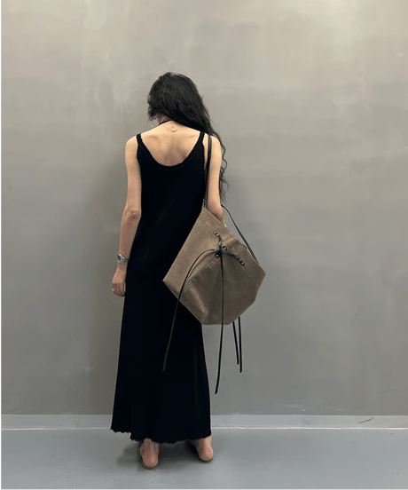 ribbed maxi dress / 2color　hm2349