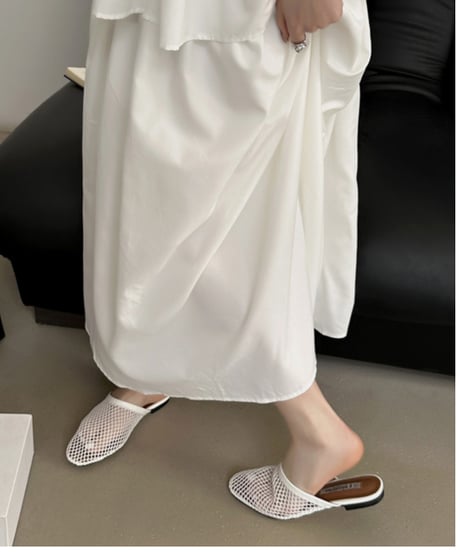 fishnet design flat sandal / 3color　hm2244