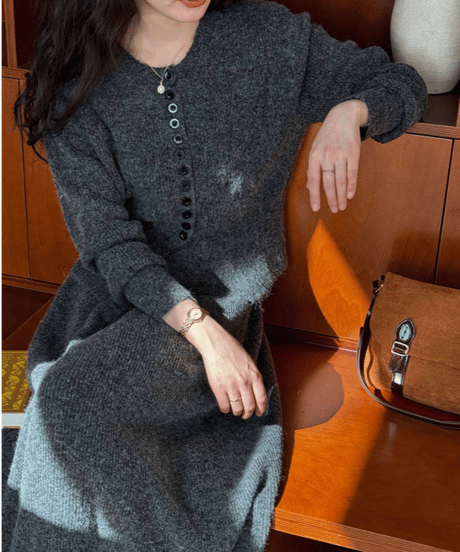 ribbed knit set-up / 3color　hm2755