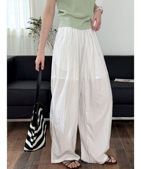 flowy wide pants / 4color　hm2321