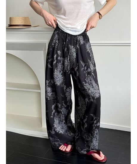 soft botanical pants / 2color　hm2223