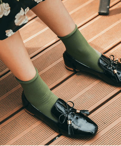 tassel ribbon shoes / 2color　hm2037