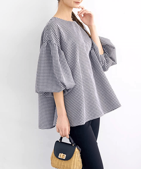 volume sleeve top / 7color　hm2952