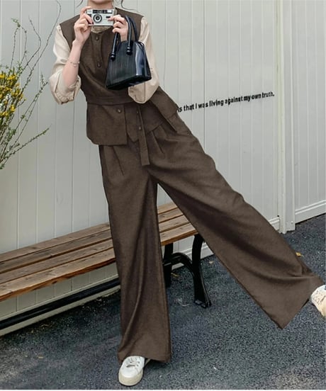 vest & pants & shrit Set / 2color　hm2509