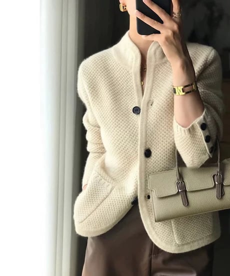 sleeve button cardigan / 3color　hm1924