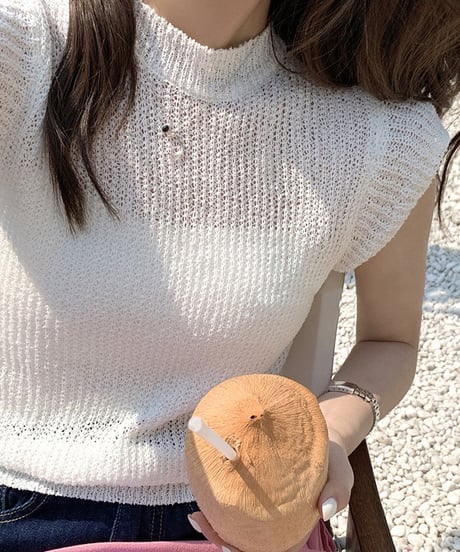 french sleeve summer knit / 5color　hm1517