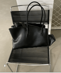 asymmetric leather tote bag / 2color　hm2740