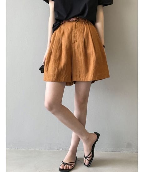linen touch shorts / 3color　hm2366